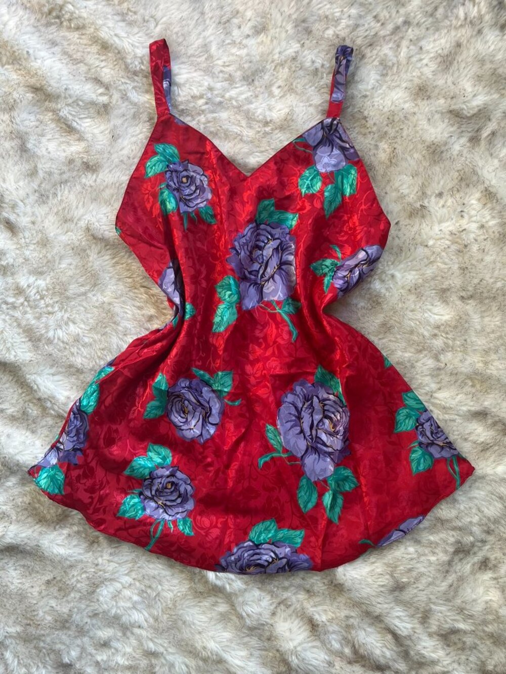 Vintage NWT Deadstock 90's Purple Rose Lingerie Nightgown